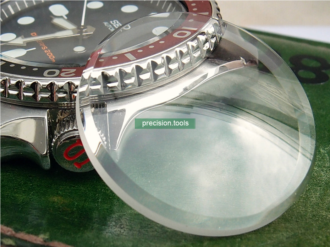 Double Dome Shape Replacement Crystal Glass For Seiko SKX007 009 011 Spare Parts