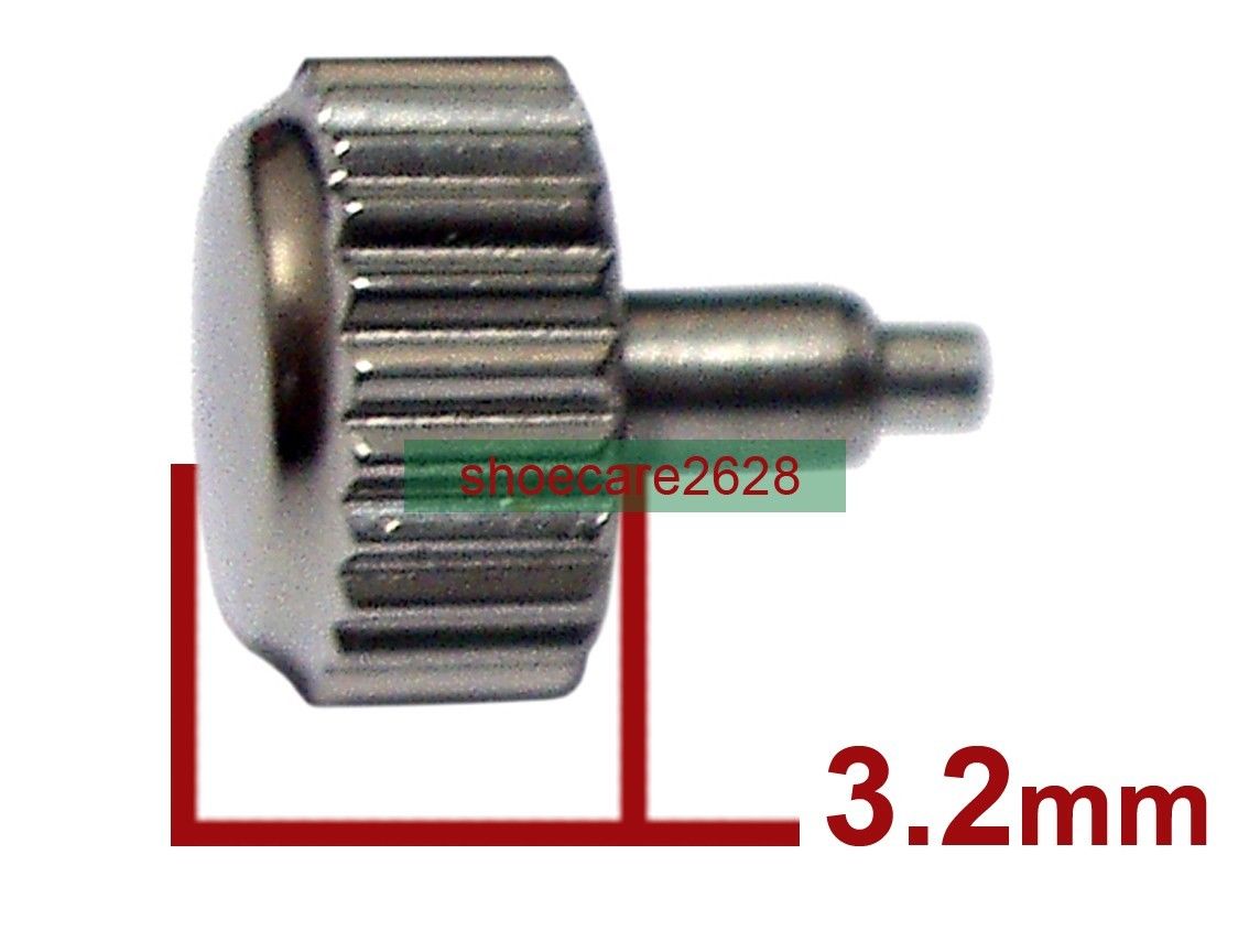 5.3mm Diver Screw Crown For ETA 2824-2 2836-2 Movements 2 Sets