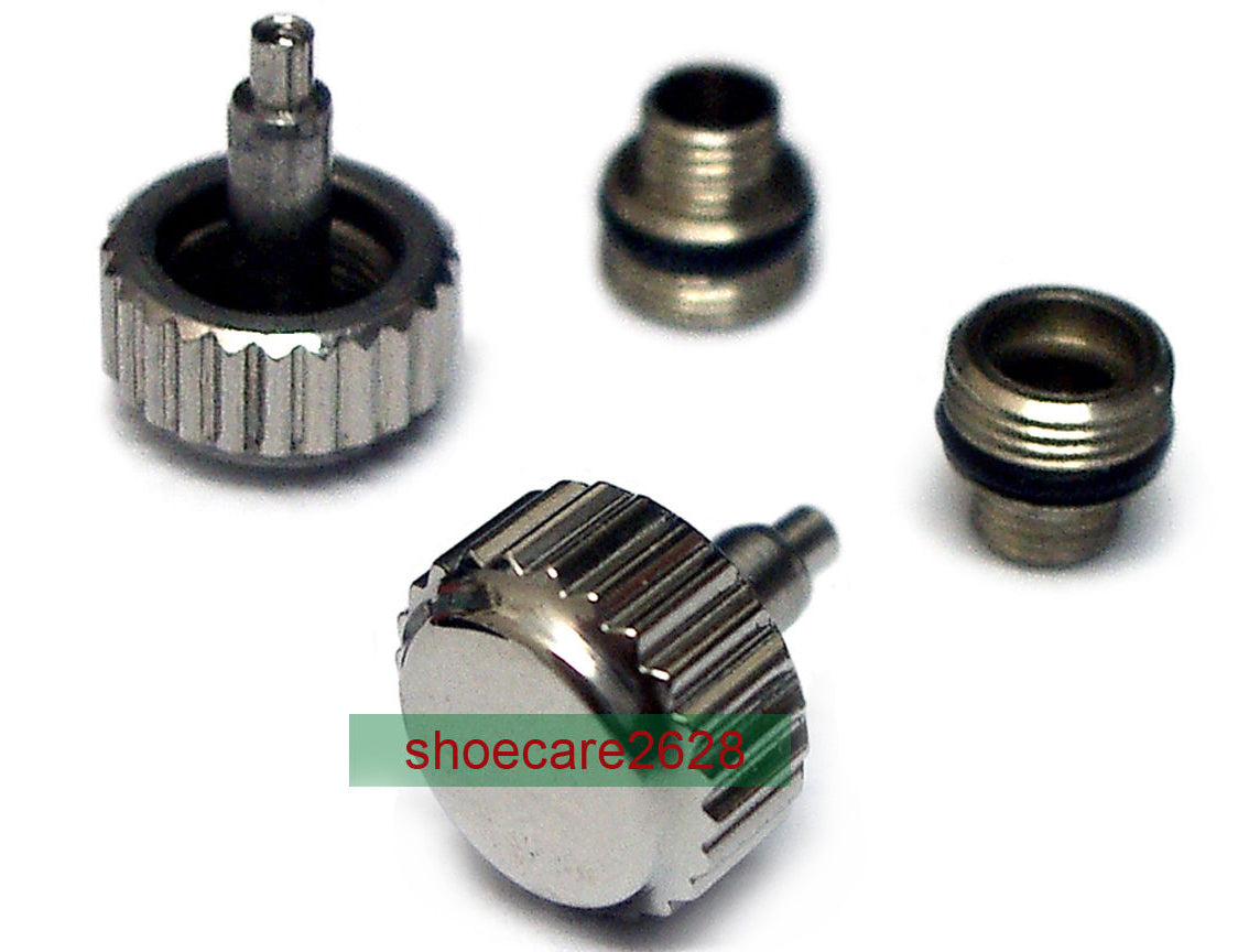 7.0mm Diver Screw Crown For ETA 2824-2 2836-2 Movements 2 Sets