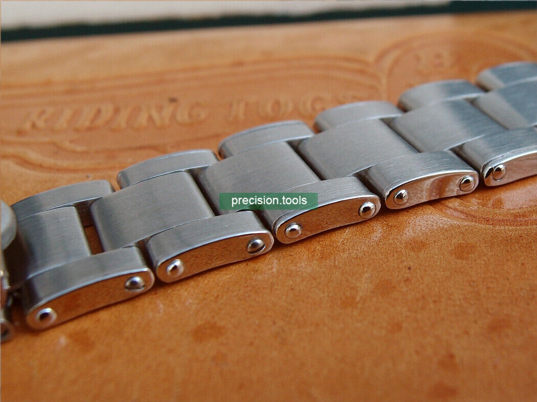 19mm Stainless Steel RIVET Type Replacement Bracelet For Vintage Oyster Watches