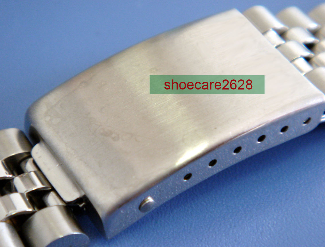 銀禧型 ジュビリー 。 完璧にマッチ 20mmの腕時計のラグに。 ステンレス鋼 。 交換用時計ブレスレット。 社外品