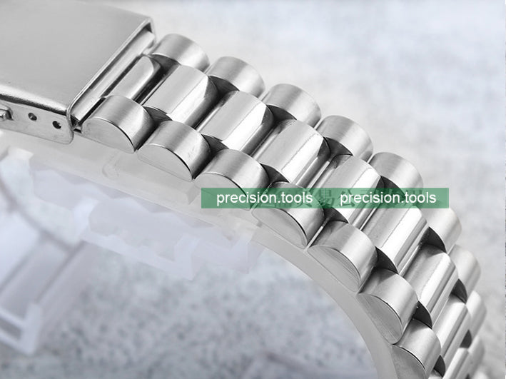 大統領 型。 完璧にマッチ 20mmの腕時計のラグに。 ステンレス鋼 。 交換用時計ブレスレット。 社外品