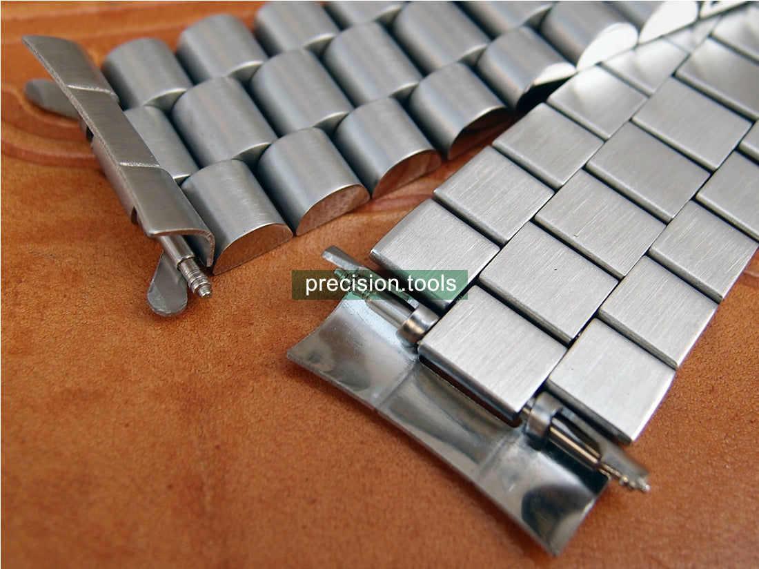 President Type Stainless Steel Curved End Pieces For Seiko SKX031 SKX033