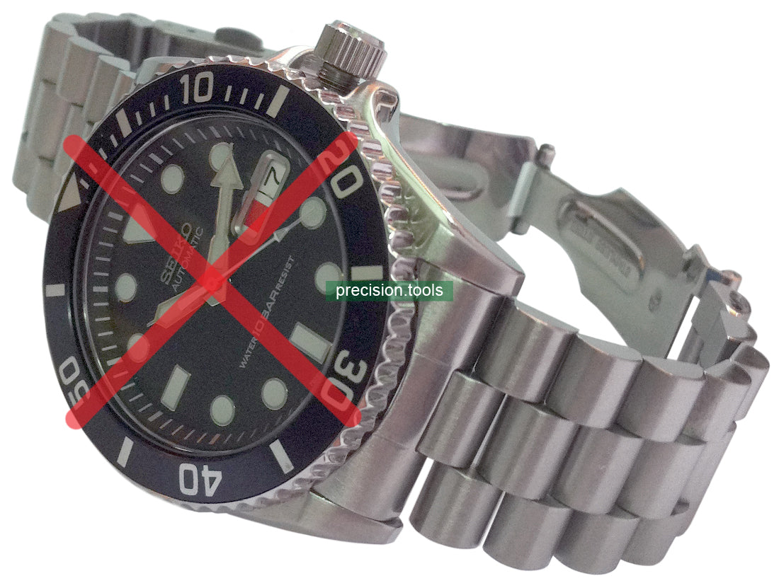 大統領型 完璧にマッチ Seiko SKX031 SKX033 交換用時計ブレスレット 。 ステンレス鋼 ダブルロックバックル 。 社外品