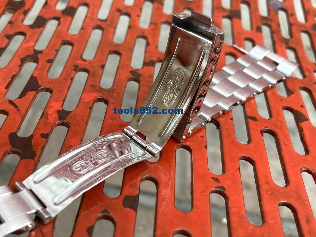 19mm Solid Steel Rivet Replacement Bracelet For Vintage Rolex Watches