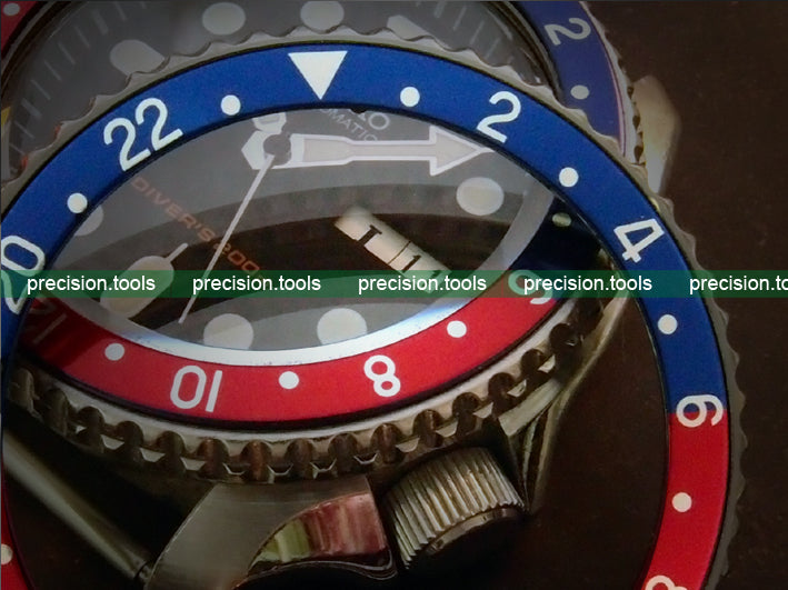 赤 / 青の色 . Pepsi . GMT 。 アルミニウム製 。 交換用 。 完璧にマッチ 。 Seiko 6309-7548 7040 SKX007 ベゼルインサート 。 社外品