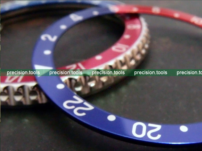 赤 / 青の色 . Pepsi . GMT 。 アルミニウム製 。 交換用 。 完璧にマッチ 。 Seiko 6309-7548 7040 SKX007 ベゼルインサート 。 社外品