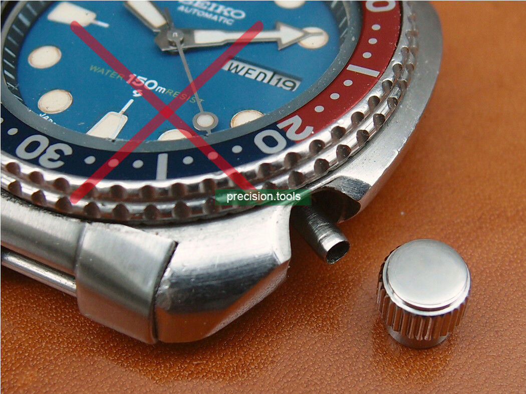 竜頭 . 7.0mm . 交換用 . 完璧にマッチ . Seiko 6309-7040 7000 7548 . 時計交換部品 . 社外部品 . 70W22NS1