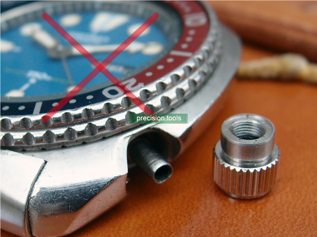 竜頭 . 7.0mm . 交換用 . 完璧にマッチ . Seiko 6309-7040 7000 7548 . 時計交換部品 . 社外部品 . 70W22NS1