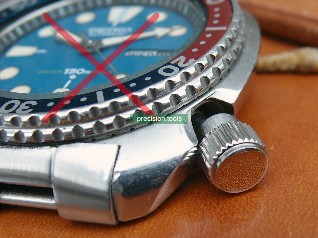 竜頭 . 7.0mm . 交換用 . 完璧にマッチ . Seiko 6309-7040 7000 7548 . 時計交換部品 . 社外部品 . 70W22NS1