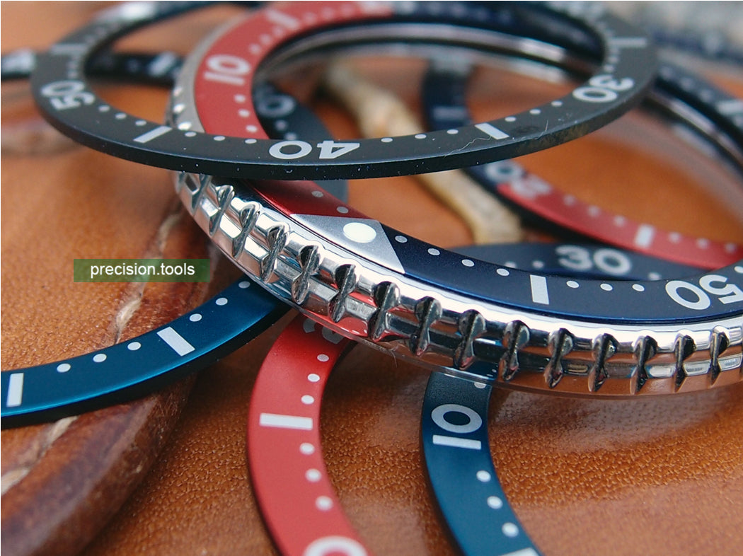 赤 / 青の色 . PEPSI . アルミニウム製 . 交換用 . 完璧にマッチ Seiko SRP773 775 777 ベゼルインサート . 時計交換部品 . 社外品