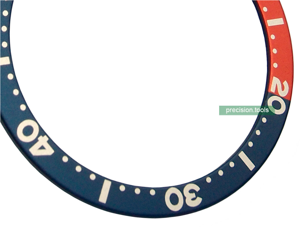 赤 / 青の色 . PEPSI . アルミニウム製 . 交換用 . 完璧にマッチ Seiko SRP773 775 777 ベゼルインサート . 時計交換部品 . 社外品