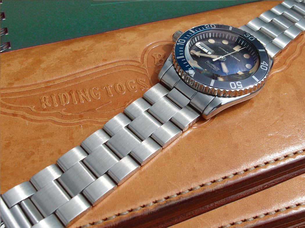 ★ 新品 ★ 交換用時計ブレスレット . 完璧にマッチ Seiko SKX031 033 Scuba . ステンレス鋼 . Oyster . 0293 . 社外品