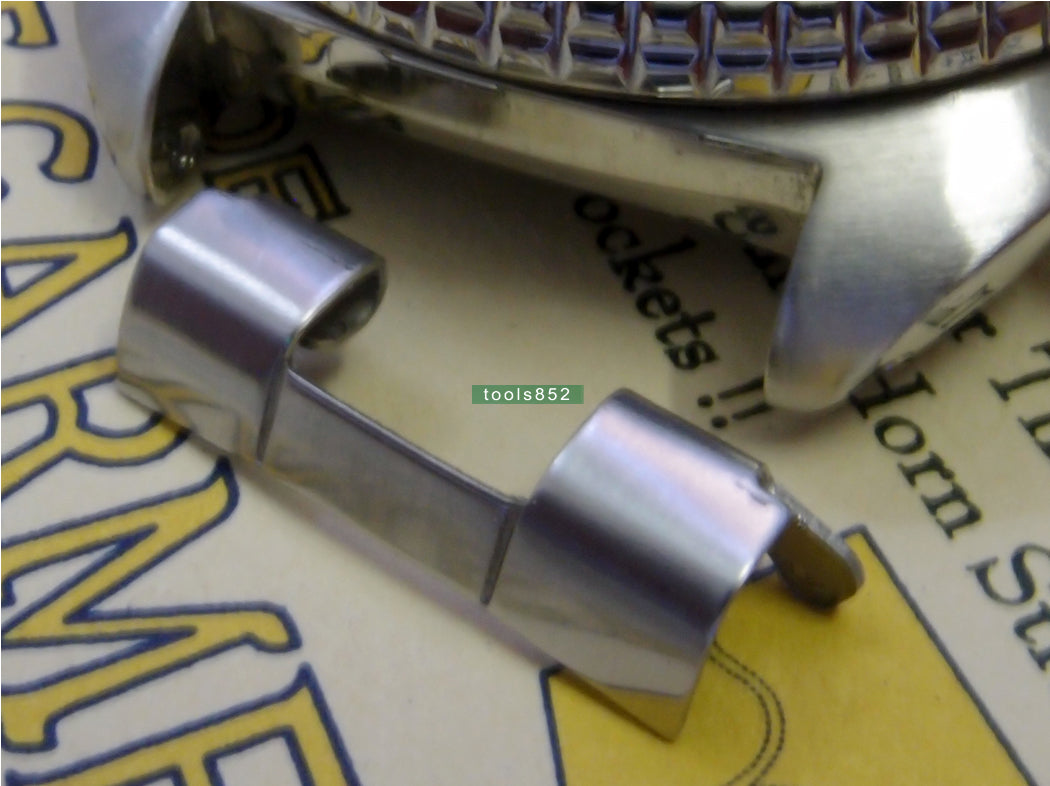 Oyster Type Stainless Steel Curved End Pieces For Seiko SRP773 775 777