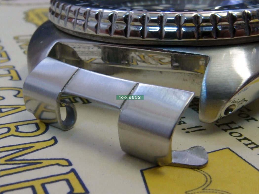 Oyster Type Stainless Steel Curved End Pieces For Seiko SRP773 775 777
