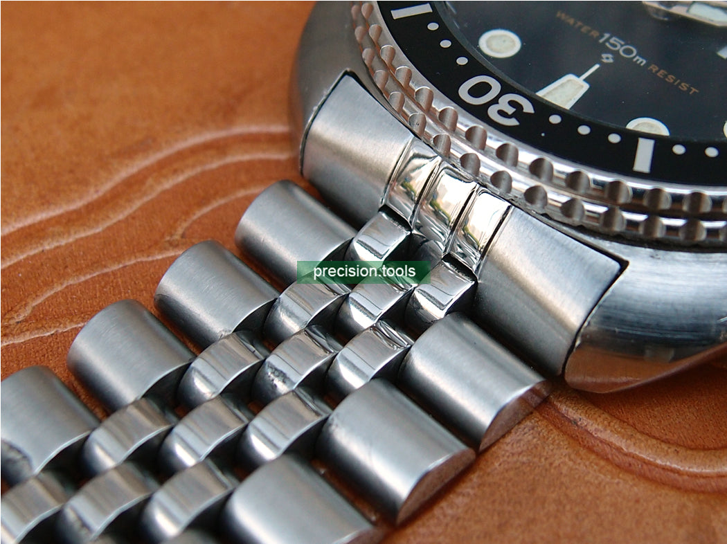 Solid Steel Jubilee Type Bracelet Double Lock Buckle For Seiko 6309-7040 7548