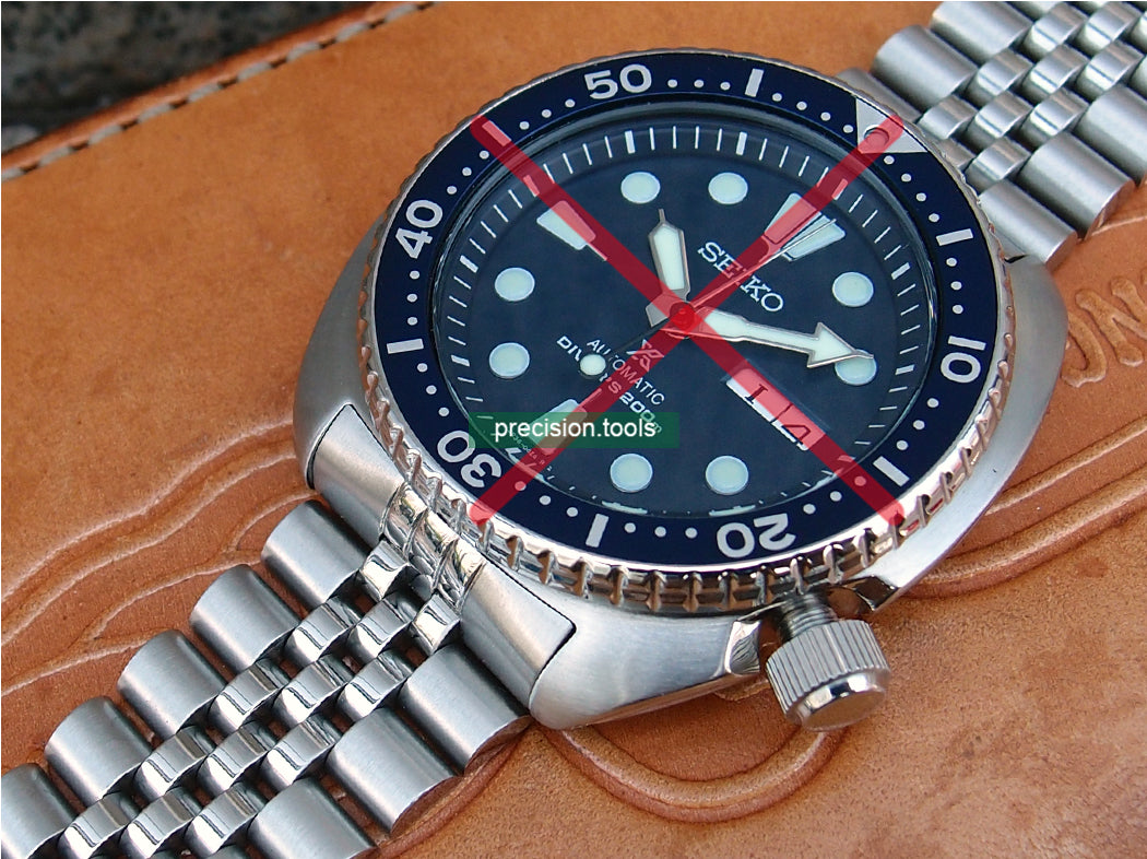 銀禧型 ジュビリー 。 完璧にマッチ Seiko SRP773 775 777 ステンレス鋼 。ダブルロック腕時計のバックル。 交換用時計バンド 。 社外品