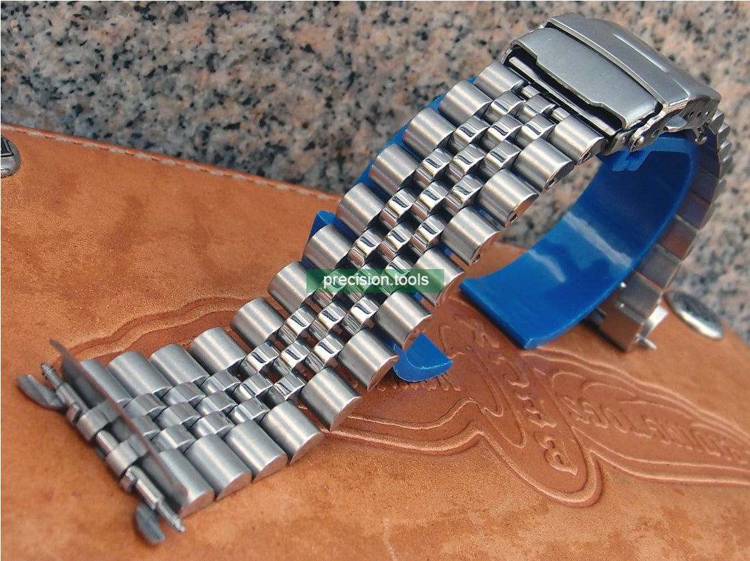 銀禧型 ジュビリー 。 完璧にマッチ Seiko SRP773 775 777 ステンレス鋼 。ダブルロック腕時計のバックル。 交換用時計バンド 。 社外品