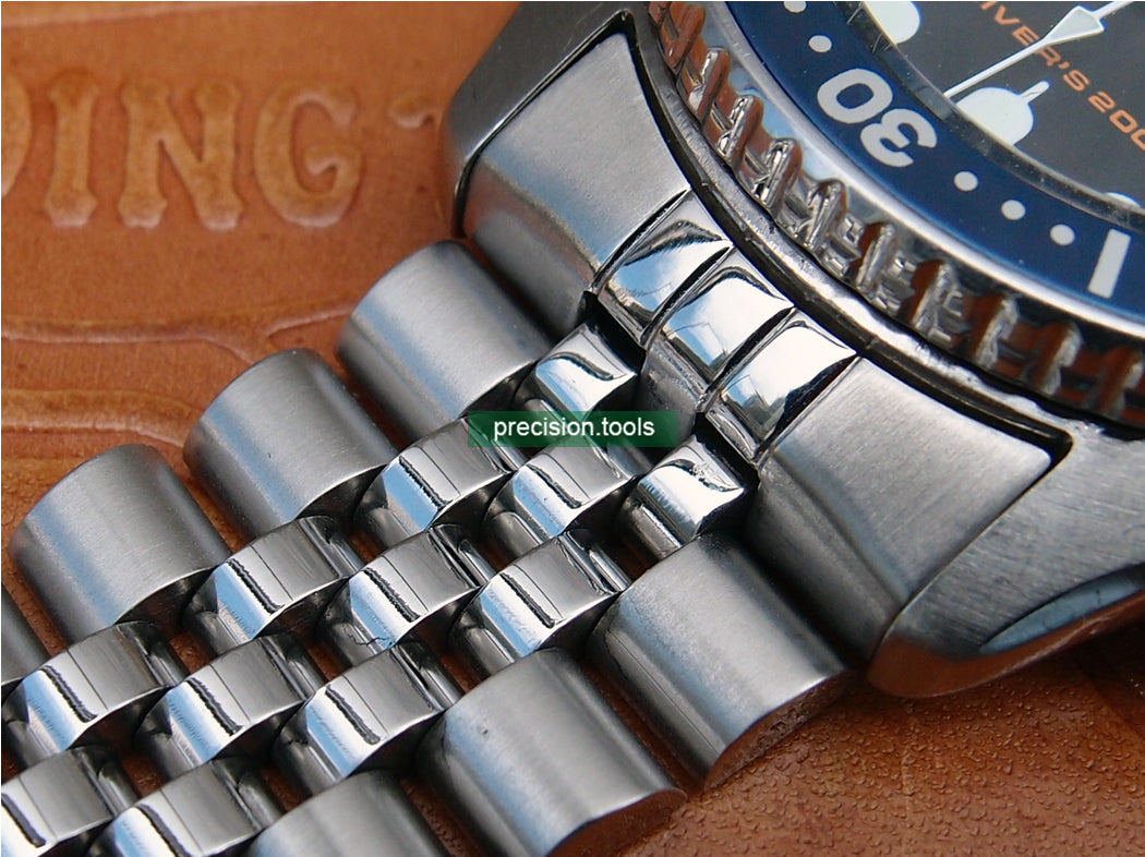 20mm Solid Steel Replacement Jubilee Bracelet Double Lock Buckle For Seiko SKX013 015