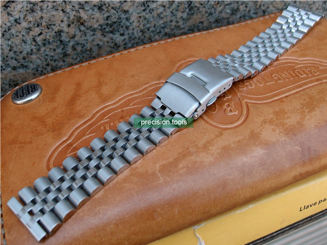 銀禧型 ジュビリー 。 完璧にマッチ Seiko SKX013 SBDC001 6139-8020 ステンレス鋼 。ダブルロック腕時計のバックル。 交換用時計バンド 。 社外品