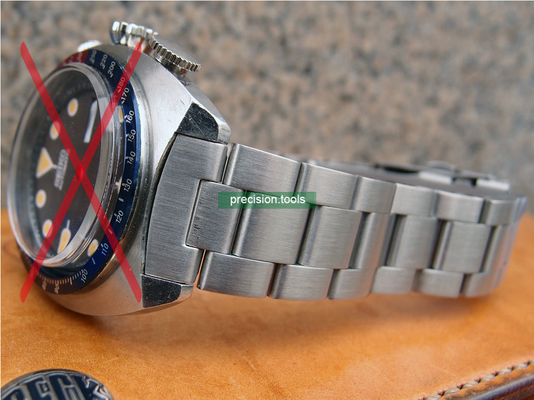 19mm Solid Stainless Steel Oyster Replacement Bracelet For Seiko 6139-6002 6005 Pogue