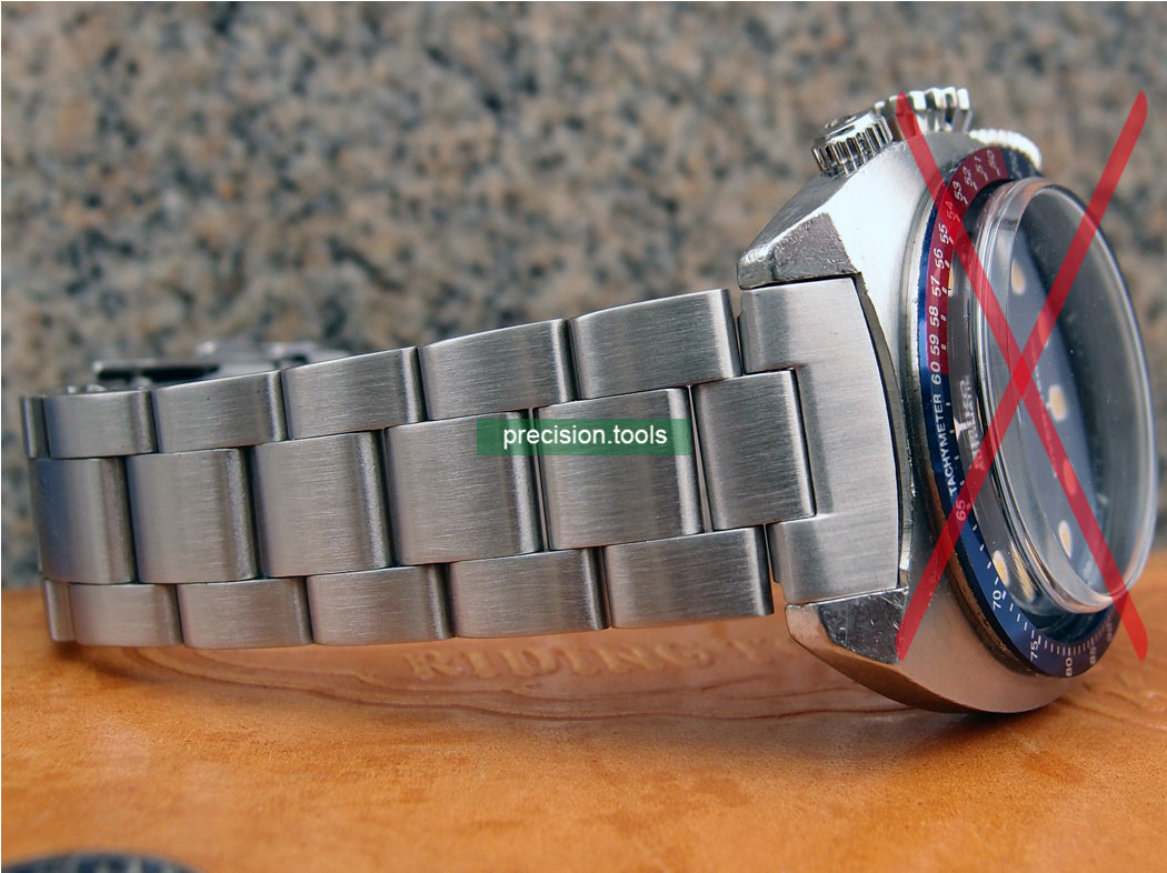 19mm Solid Stainless Steel Oyster Replacement Bracelet For Seiko 6139-6002 6005 Pogue