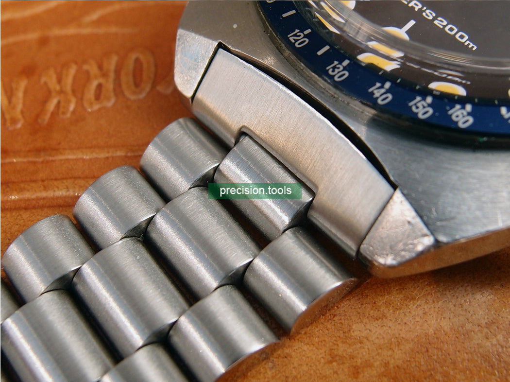 19mm Stainless Steel Curved End Pieces 8mm Inner Width For Seiko 6139 6000 6002 6005 Pogue