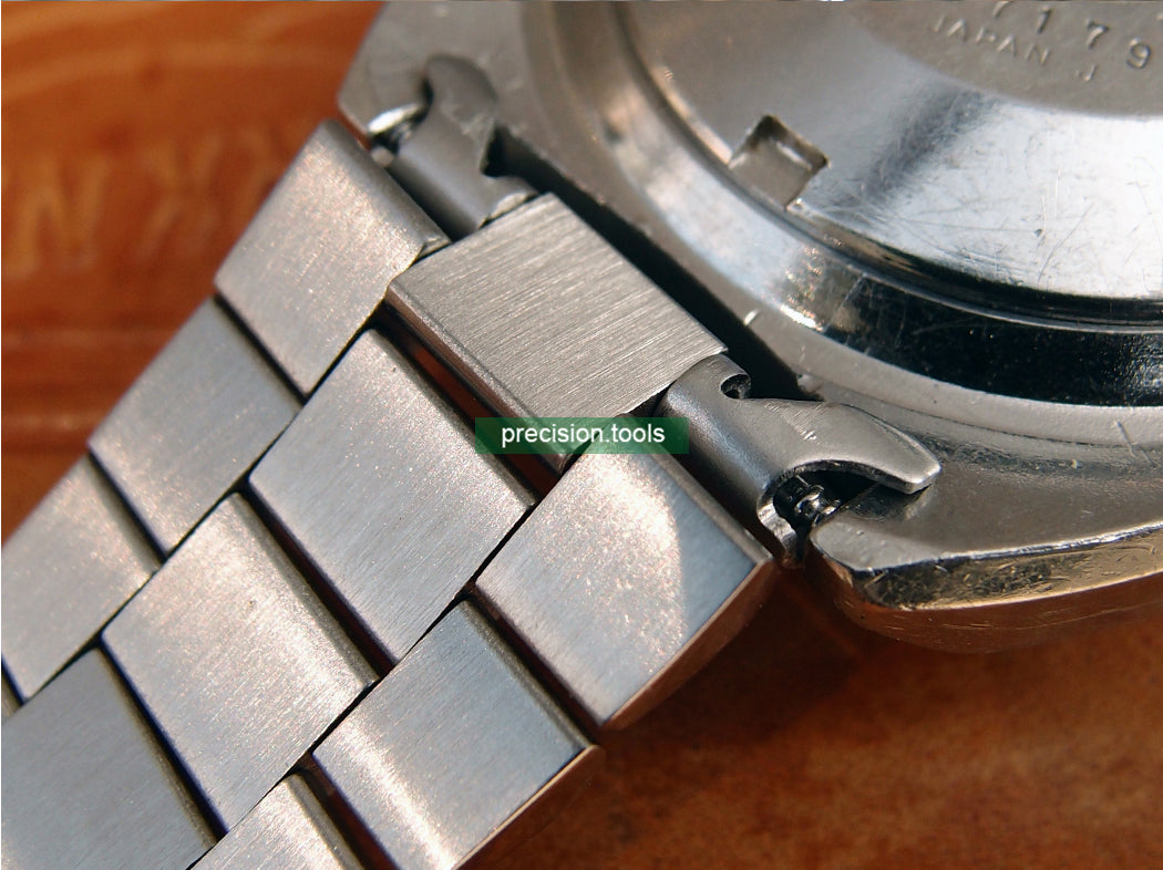 19mm Stainless Steel Curved End Pieces 8mm Inner Width For Seiko 6139 6000 6002 6005 Pogue