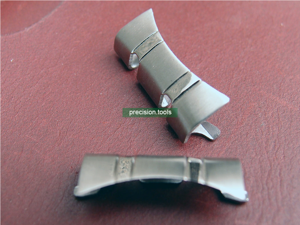 19mm Solid Stainless Steel Replacement Railroad Bracelet For Sport 5 6139-6010 6139-6012