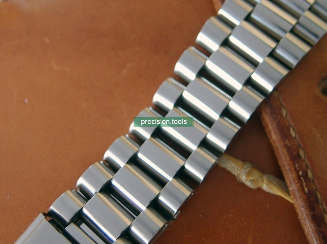 SKX031 033  Solid Steel President Type Replacement Bracelet Seiko Vintage Clasp