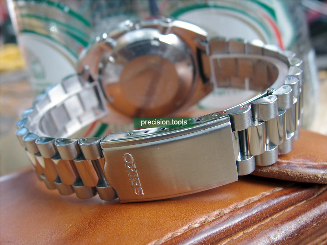 Stainless Steel President Bracelet For Seiko 6139-6002 6000 6005 6009 Pogue Vintage Clasp