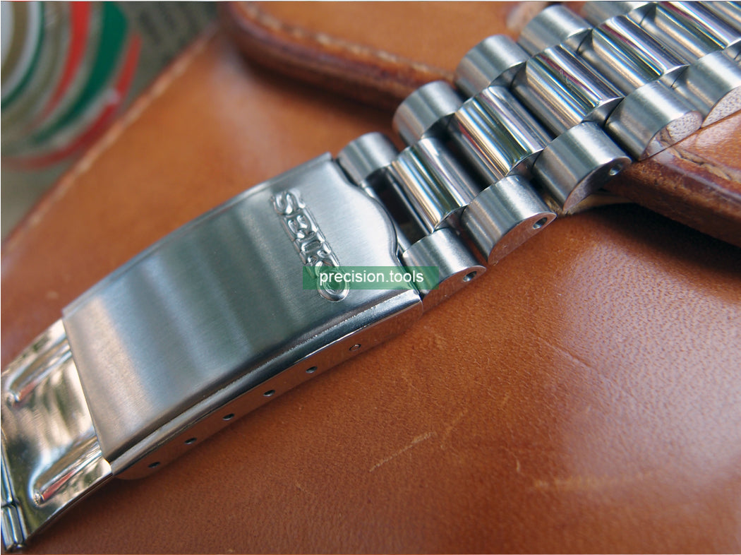 Stainless Steel President Bracelet For Seiko 6139-6002 6000 6005 6009 Pogue Vintage Clasp