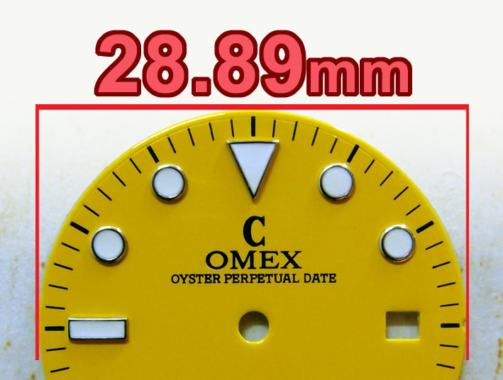 NOS Yellow Submariner 0593 Sub Proof Scuba Dial For DG-2813 Mechanical Movement Spare Parts