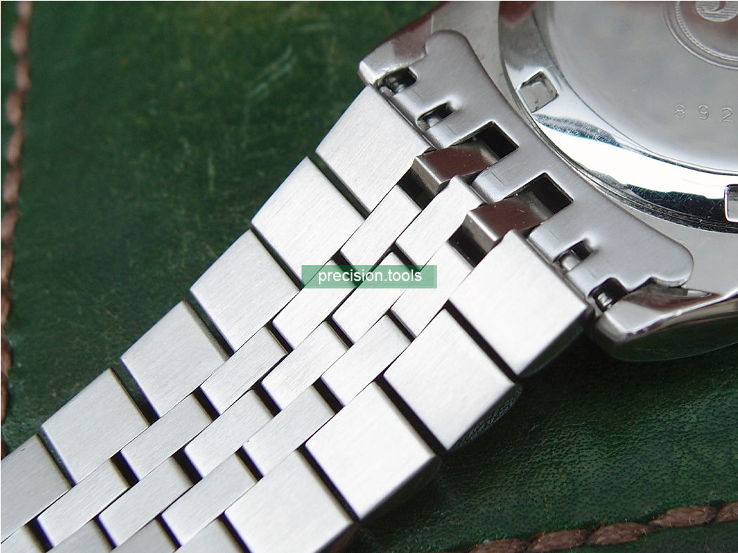 Jubilee Type Stainless Steel Curved End Pieces For Seiko SKX031 SKX033 Scuba