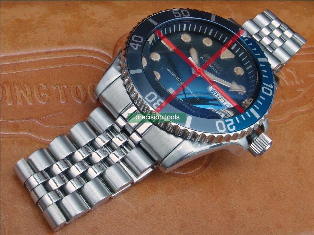 22mm Stainless Steel Replacement Jubilee Bracelet For Seiko SKX031 SKX033 Vintage Clasp