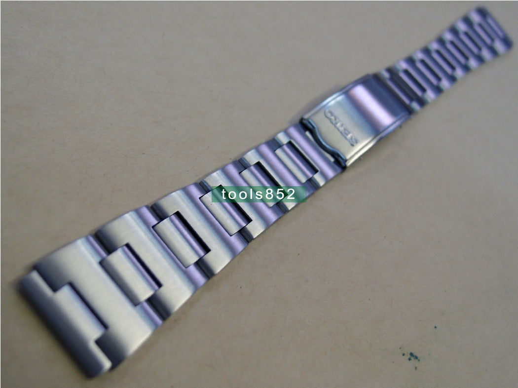 Solid Stainless Steel H Type Bracelet For Seiko 6138-0040 BullHead With Vintage Clasp