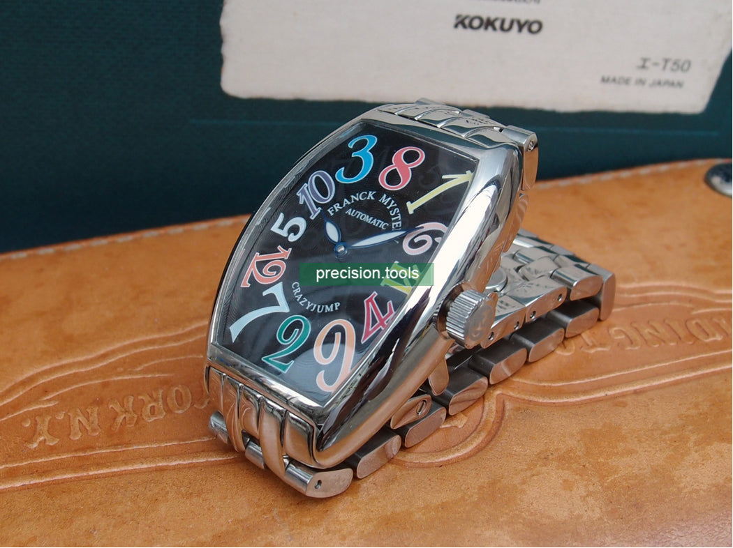 ★ NOS ★ Barrel Shape . Crazy Jump . Automatic . Stainless Steel . Wrist Watches ★ New Old Stock ★ 069901