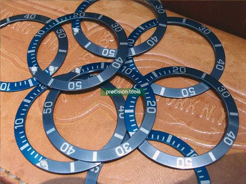 灰 / 青の色 . BATMAN . アルミニウム製 . 交換用 . 完璧にマッチ Seiko SKX031 SKX033 Scuba ベゼルインサート . 時計交換部品 . 社外品