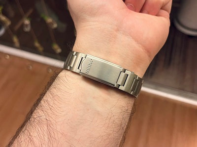 Solid Stainless Steel H Type Bracelet For Seiko 6138-0040 BullHead With Vintage Clasp