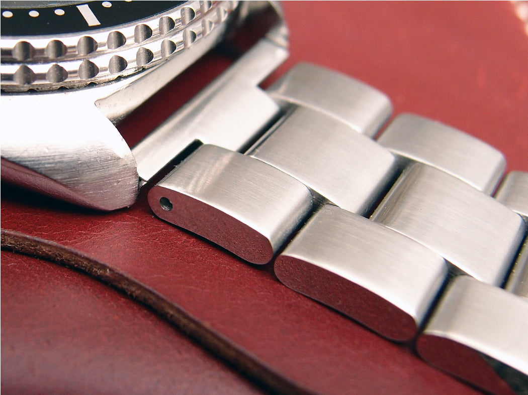 22mm Steel Oyster Type Bracelet + Single Lock Buckle For SKX007 6309-7040 7548