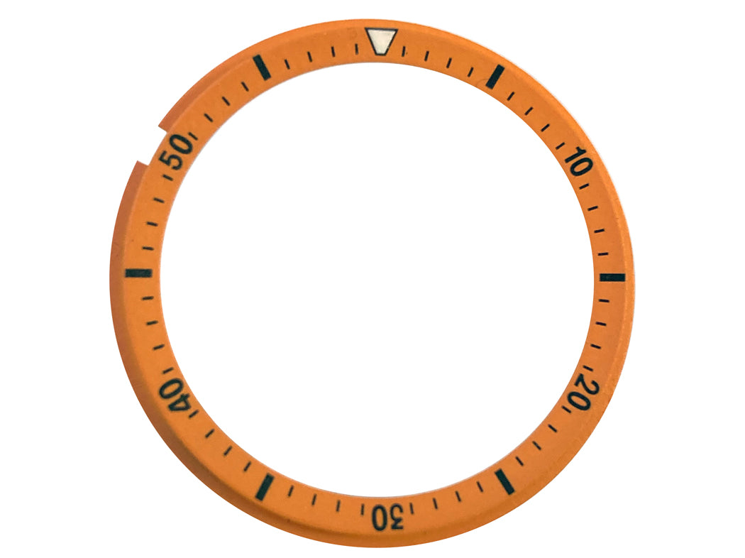 オレンジ色 。 インナーチャプターリング 。 Seiko 6139-6002 6005 6007 6009 Pogue の交換部品 。 社外品