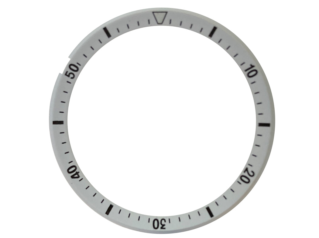 白色 . インナーチャプターリング . Seiko 6139-6002 6005 6007 6009 Pogue の交換部品 . 社外品