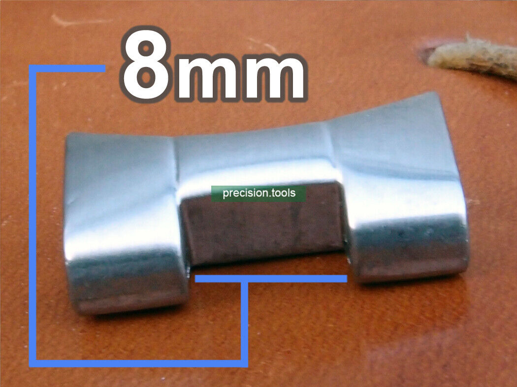 20mm 。大統領 型 。固体 ステンレス鋼 。弓カン 湾曲したエンドリンク。完璧にマッチ Seiko SKX013 SKX015 Scuba。社外品