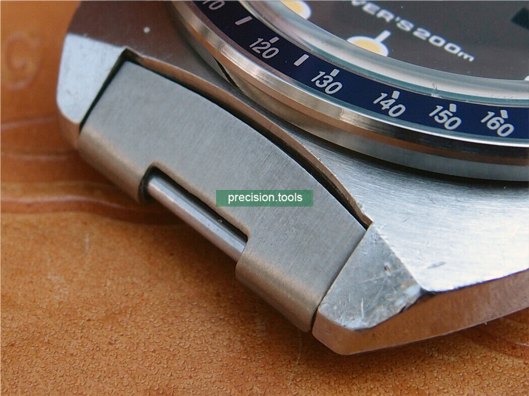 19mm Stainless Steel Curved End Pieces 8mm Inner Width For Seiko 6139 6000 6002 6005 Pogue