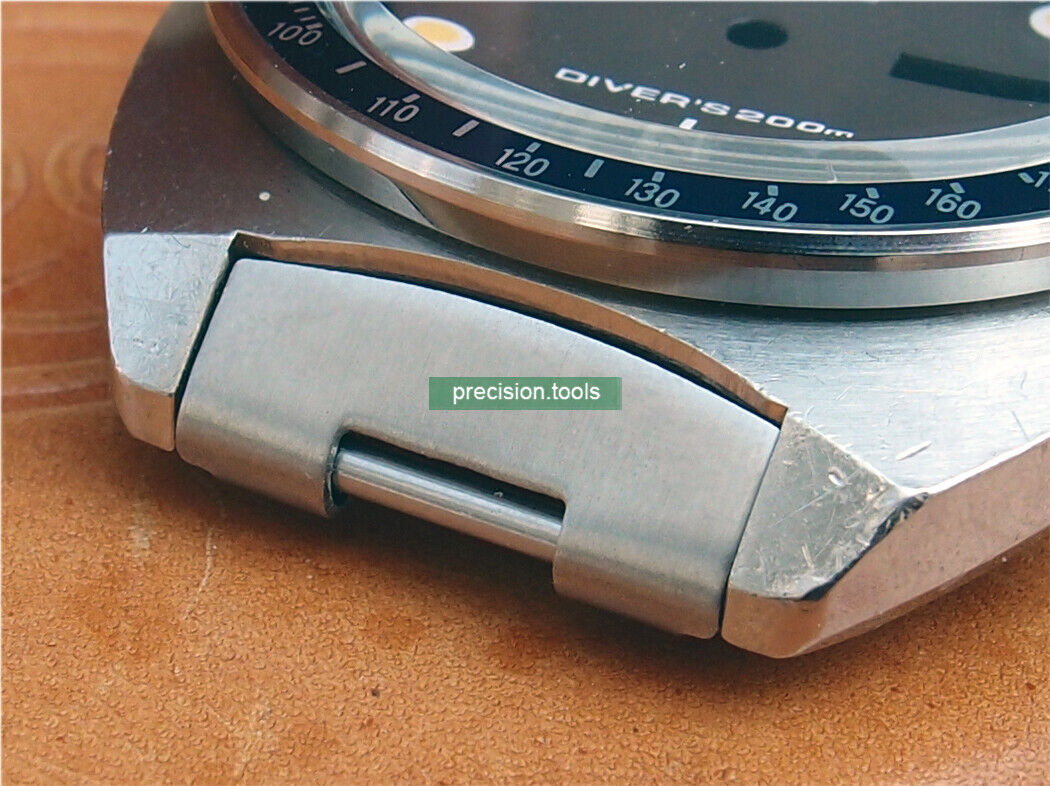 19mm Stainless Steel Curved End Pieces 8mm Inner Width For Seiko 6139 6000 6002 6005 Pogue