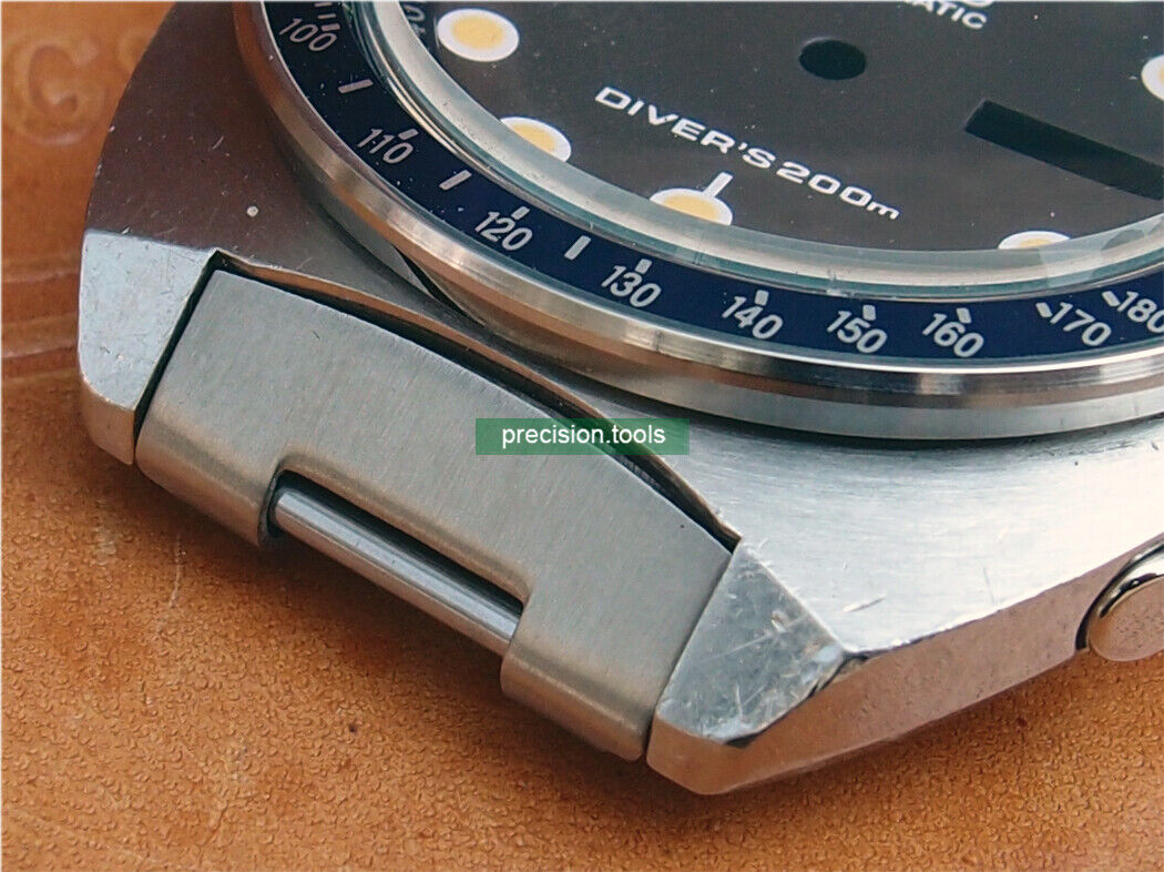 19mm Stainless Steel Curved End Pieces 9mm Inner Width For Seiko 6139 6000 6002 6005 Pogue