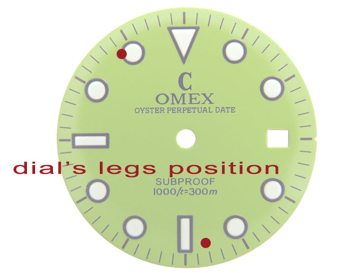 青色。 C-OMEX 。 交換用 の 時計の文字盤 。 完璧にマッチ 。 DG-2813 自動機械式 ムーブメント 。 時計修理部品 。 . 社外部品