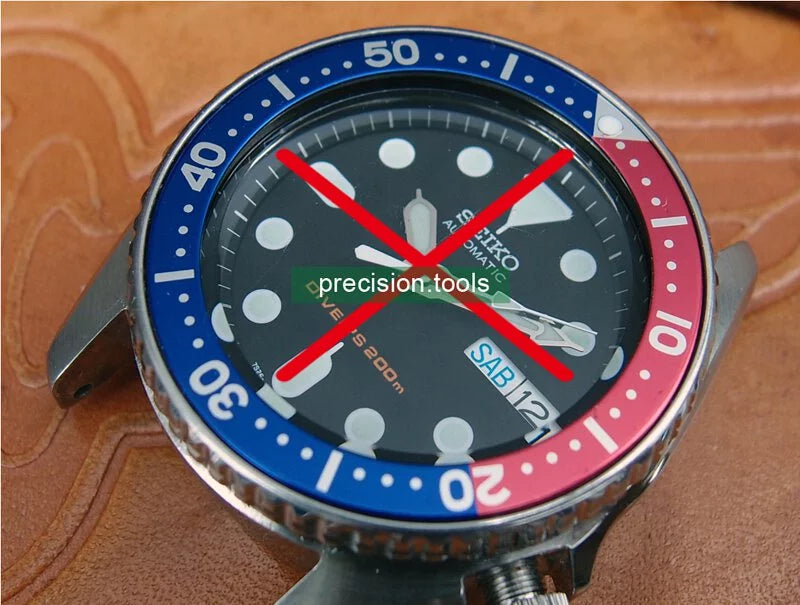 Blue Red Pepsi Color Replacement Insert For Seiko SKX013 015 4205-0155 Spare Parts