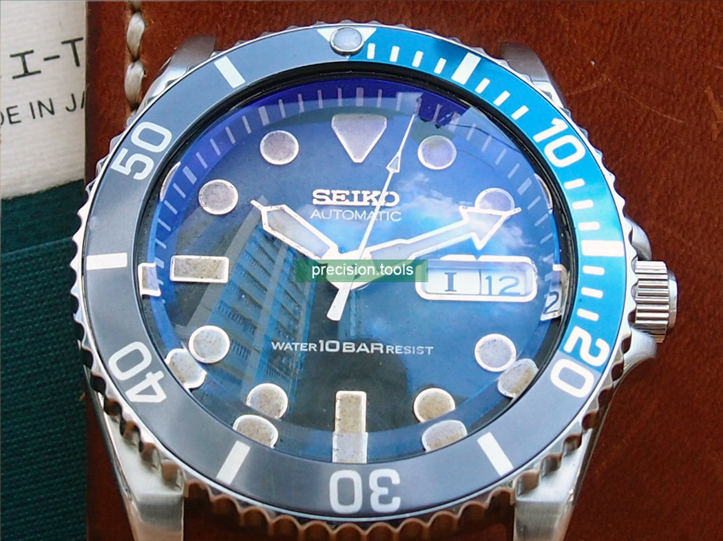 Blue Color AR Double Domed Shape Crystal Glass For Seiko SKX031 033 Scuba Spare Parts