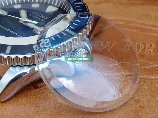 Double Domed Shape Crystal Glass For Seiko SKX031 033 Scuba  Spare Parts
